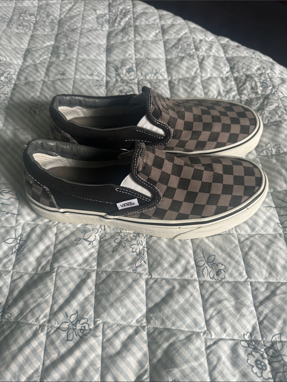 Vans Grey/Black Checkered Slip-On - Picture 6 of 8